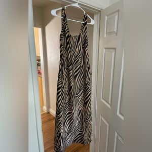 Asos zebra print dress